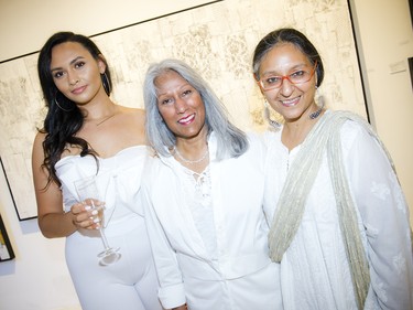 From left, Lidia Tesfamicael, Yasmin Asgarali and Deepti Gupta.