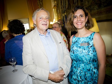 Keith Blades and Nada Elnahla, a member of the Ottawa Chamberfest board of directors.