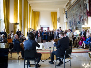 The Danel Quartet gave a stunning performance at the reception.