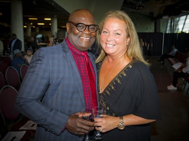 Angie Sakla Seymour, owner of Angie's Models & Talent International, and her husband Lou Seymour.