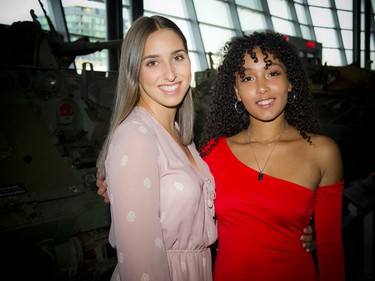 Melanie Blais and Shade Schonne, the runway coordinators for the event.
