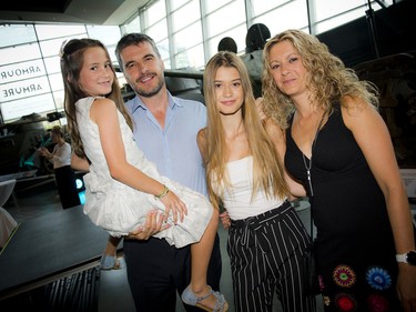 Eight-year-old Ingrid, Diego, 16-year-old Nadia and Monica Bravo.