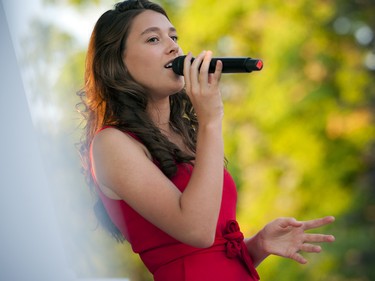Isabella Nicole, a singer and songwriter from Ottawa, performed at the event.