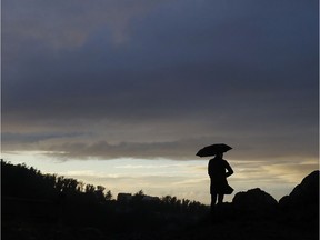 Waiting for the storm.