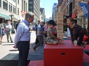 Ottawa Mayor Jim Watson, seen here on the Sparks Street mall recently, has no serious rival for re-election.