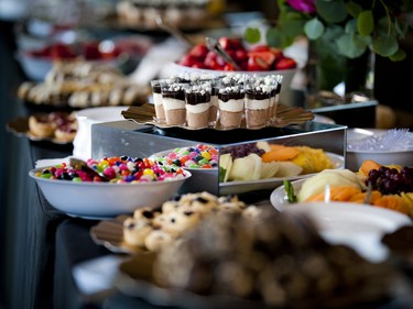 A beautiful display of food from David Smith of Creative Kosher Catering.