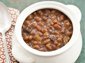 Boston baked beans . This recipe appears in the cookbook "The Complete Slow Cooker."