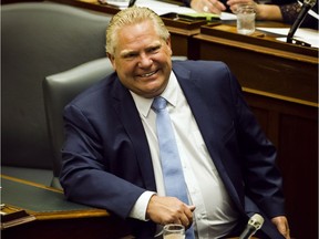 Premier Doug Ford is photographed in the Ontario Legislative Assembly at Queen's Park on Wednesday. How will the news media treat him?