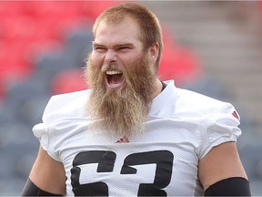 Ottawa Redblacks offensive lineman Jon Gott.