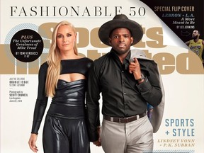P.K. Subban and Lindsey Vonn on the cover of Sports Illustrated.