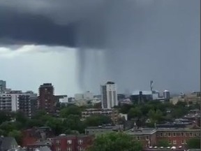 Several concerned citizens were worried they spotted a funnel cloud Monday night.