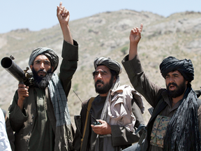 Taliban fighters in the Shindand district of Herat province, Afghanistan in 2016.