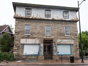 Magee House on Wednesday, after the west wall collapsed.