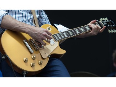 A close-up view of the guitar of JW-Jones during his Friday evening performance at RBC Ottawa Bluesfest. Wayne Cuddington/Postmedia