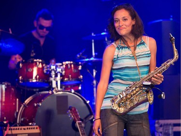 Vanessa Collier on the Claridge Homes Stage as the RBC Bluesfest continues on the grounds of the Canadian War Museum at Lebreton Flats.