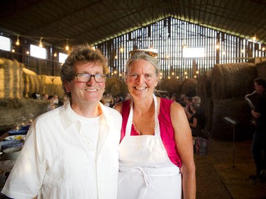 Pierre Laframboise and Sandra Marsters, the owners of Peabody Farm, were excited to host their first official Dinner in the Barn.