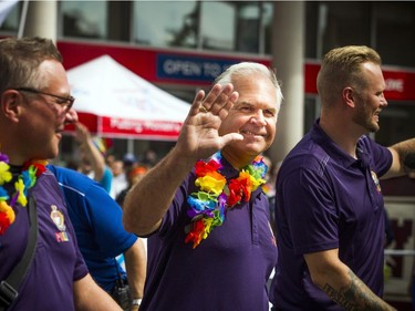 Ottawa police chief Charles Bordeleau was part of an Ottawa Police Service contingent that participated in the Capital Pride Parade on Sunday.   Ashley Fraser/Postmedia