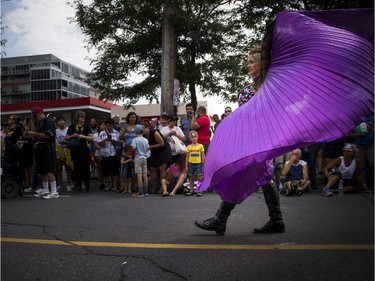 Riane Dasilva returned to Ottawa for a visit from British Columbia was happy the trip lined up with the Capital Pride Parade and other Pride weekend festivities.  Ashley Fraser/Postmedia