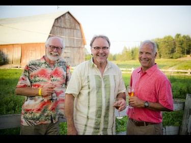From left: John Read of John Read Mediation, Warren Creates, head of immigration law group at Perley-Robertson, Hill and McDougall law firm, and Pierre Lafontaine enjoy a beautiful evening.