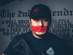 Alex Manzo, an armorer and photographer with Spike's Tactical, is affected by the new policy at Shopify.