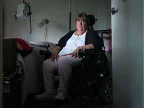 Janet Timpson has cerebral palsy and a spinal chord injury that has left her in a wheelchair since 2003.