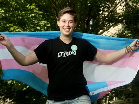 Kaeden Seburn, 19, is a student at Carleton University and co-founder of SAEFTY (Support and Education for Trans Youth).