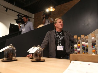 Canopy Growth CEO Bruce Linton in the new Tweed visitor centre in Smiths Falls on Thursday, Aug. 23, 2018.