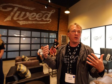 Canopy Growth CEO Bruce Linton in the new Tweed visitor centre in Smiths Falls on Thursday, Aug. 23, 2018.