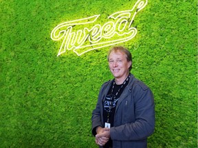 Canopy Growth CEO Bruce Linton stands in the new Tweed visitor centre in Smiths Falls.