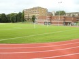 The new artificial turf field at Immaculata High School.