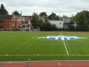 New artificial turf field at Immaculata High School, August 22, 2018.  Photo by Jean Levac/Postmedia   129861