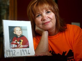 Brenda Burich, who lost her son, Ryan, to cancer 22 years ago, is the co-chair of the Neon Night Fun Run in Kemptville. The event raised more than $250,000 for research in its first four years.