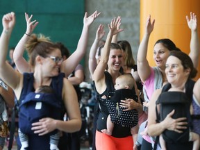 Salsa Babies classes at the Ottawa City Hall, August 27, 2018.