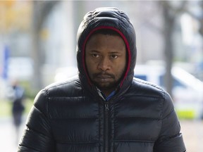 Leston Lawrence arrives at the Ottawa courthouse in November 2016.