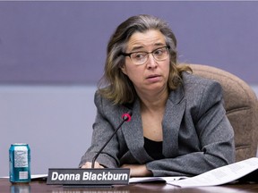 Trustee Donna Blackburn during a Special Board Meeting at the Ottawa-Carleton District School Board on March 1,2017. Errol McGihon/Postmedia