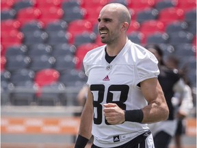 Redblacks receiver Brad Sinopoli led the CFL in catches going into Friday's road game against the Blue Bombers. Errol McGihon/Postmedia
