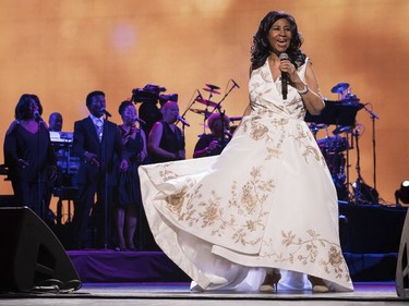 IIn this April 19, 2017, file photo, Aretha Franklin performs at the world premiere of "Clive Davis: The Soundtrack of Our Lives" at Radio City Music Hall, during the 2017 Tribeca Film Festival, in New York. Franklin died Thursday, Aug. 16, 2018, at her home in Detroit.  She was 76.