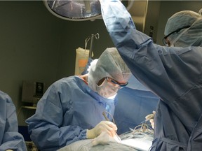 Orthopedic surgery underway. Canada needs more resources for its doctors.