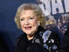 Betty White attends the SNL 40th Anniversary Special in New York on Feb. 15, 2015. Television broadcasting did not begin in Canada until September of 1952. By that point, Betty White was already a TV veteran.THE CANADIAN PRESS/AP, Evan Agostini/Invision
