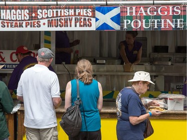 Haggis poutine was available at the Glengarry Highland Games begin on Friday to celebrate the 71st year.