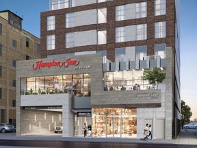 Bayview Ottawa Holdings is proposing to build a 17-storey hotel at 116 York St. in the ByWard Market. The hotel would be branded as a Hampton Inn by Hilton.