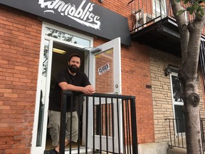 Benoit-Claude Briand-Turpin at the Cannabliss marijuana store on Preston Street. Jacquie Miller photo
