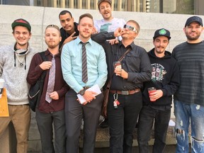 Some of the "budtenders" who worked at illegal marijuana dispensaries- who were at court on Monday to plead guilty to drug trafficking. Jacquie Miller photo