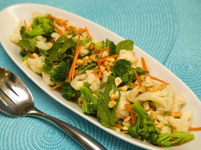 A spicy but sweet dressing takes this Thai salad in another direction. (Mike Hensen/The London Free Press)