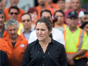 Minister of Foreign Affairs Chrystia Freeland.