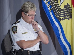 Fredericton Police Chief Leanne Fitch attends a news conference in Fredericton on Friday. THE CANADIAN PRESS/Andrew Vaughan