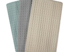 This photo provided by Bed Bath & Beyond shows microfiber cloths from Real Simple which are sold exclusively at Bed Bath & Beyond. (Bed Bath & Beyond via AP)