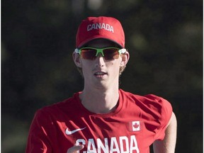 Canadian race walker Evan Dunfee of from Richmond, B.C.