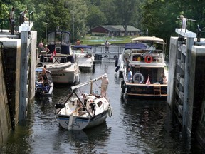 Rideau Canal levels are low but there is sufficient depth that Parks Canada is able to state 'Normal Draft, Normal Navigation' along the system.