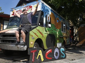 Roberto Reyes is back in business with his Yakko Takko food truck a month after bylaw shut him down in the Glebe.
